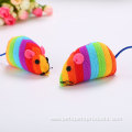 Wholesale Rainbow Color Mouse Cat Toy Pet Toy